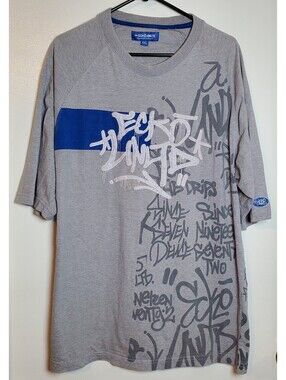 Vintage Y2K Ecko Unltd Graffiti Shirt Men’s XXL Gray Hip Hop Streetwear
